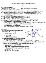 Ma trận và Đề ôn tập kiểm tra Chương I môn Hình học Lớp 8 (Tự luận) - Đề 1